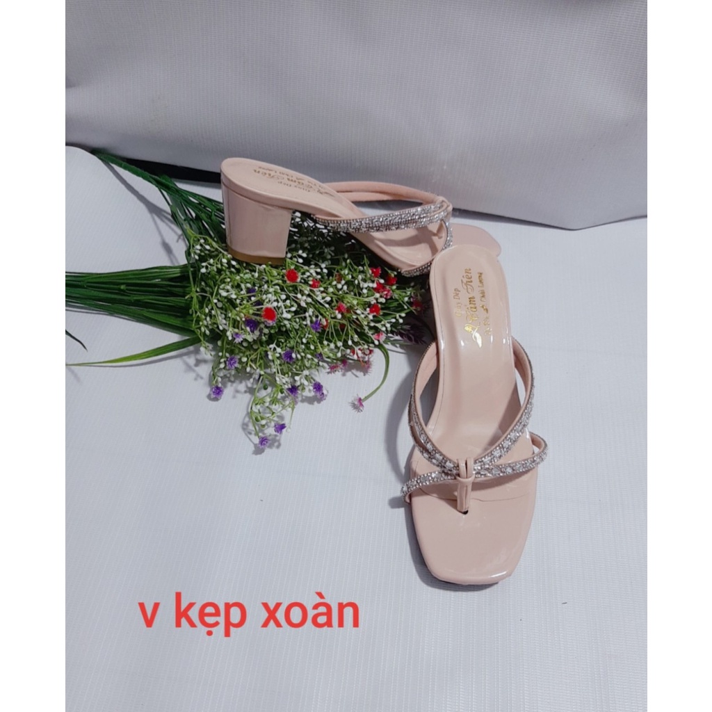 Ảnh thật giày cao gót nữ size nhỏ 33 đến bigsize 44 làm theo yêu cầu cao 5 phân xỏ ngón
