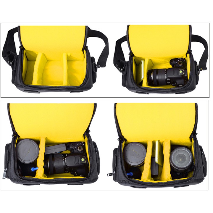 Túi Đựng Máy Ảnh Nikon 𝐅𝐑𝐄𝐄𝐒𝐇𝐈𝐏 Dáng Ngang Vải Dù