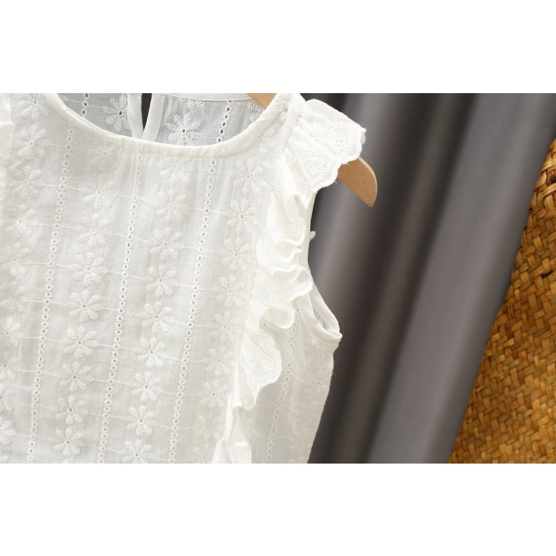 Bộ Áo Thun Cotton + Quần Short In Hoa Phong Cách Hàn Quốc Nhật Bản Thời Trang Mùa Hè Mới 2022 Cho Bé Gái