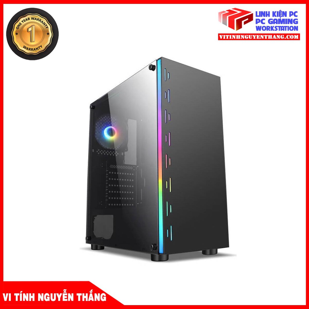 VỎ CASE MÁY TÍNH INFINITY ECLIPSE KÍNH CƯỜNG LỰC LED RGB