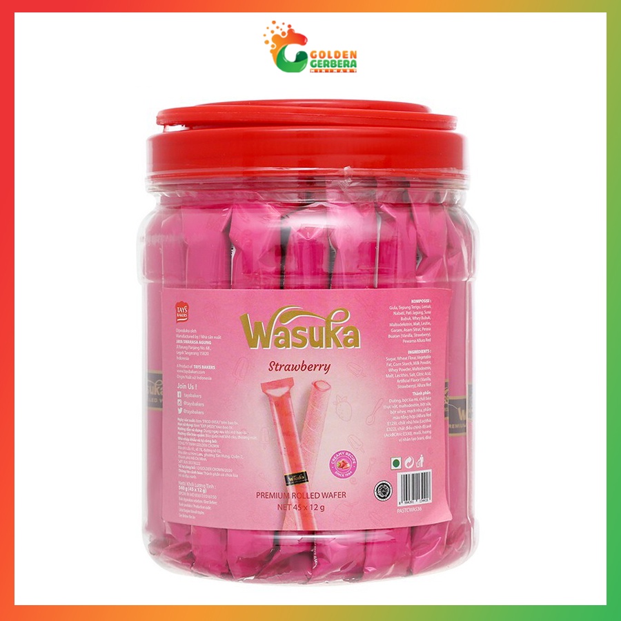 Bánh Ống Quế Wasuka Indonesia 540g