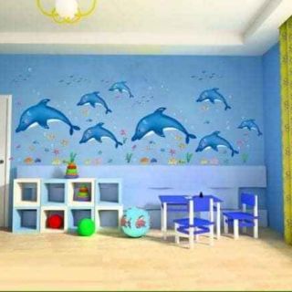 DECAL DÁN TƯỜNG CÁ HEO