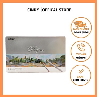 Bộ Chì Tô 36 Màu Nước Cao Cấp Marco Raffine 7120-36TN (Hộp Thiếc)