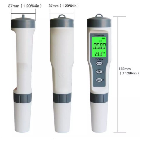Bút đo độ axit bazo của dung dịch đo pH và đo độ tinh khiết của nước TDS kèm theo nhiệt độ
