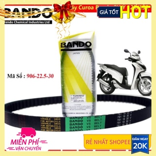 Hàng hãng, Dây curoa Bando SH Ý nhập 125 150, @, Dylan, PS, A còng, Ý (cỡ 906 - 22.5 - 30) (cu roa, dây đai A móc