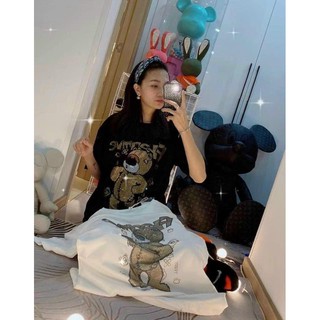 Áo phông gấu đính đá hàng QC