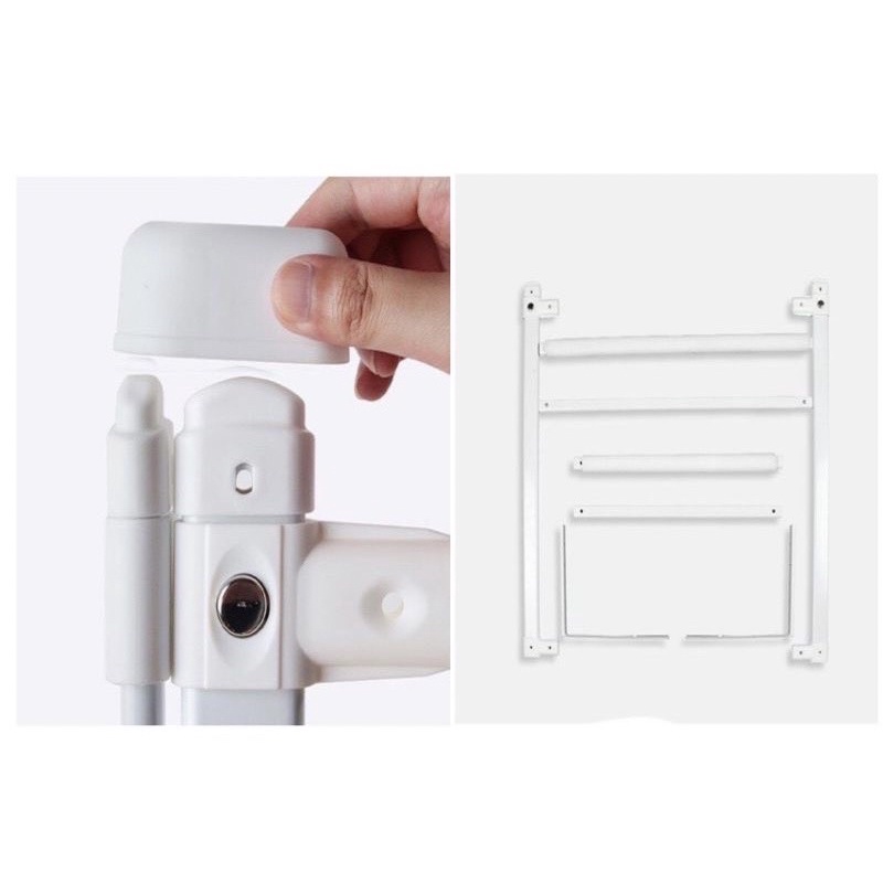 Thanh Chắn Giường, Chất Thép Chắc Chắn - An Toàn Cho Bé, Dạng Trượt Cao 90cm