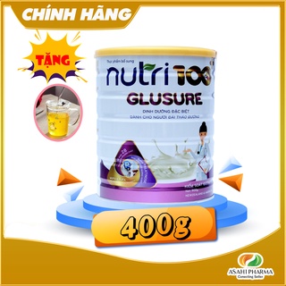 Sữa bột dinh dưỡng cho người tiểu đường NUTRI 100+ Glusure 400g Giúp kiểm soát đường huyết tăng hệ miễn dịch đường ruột.