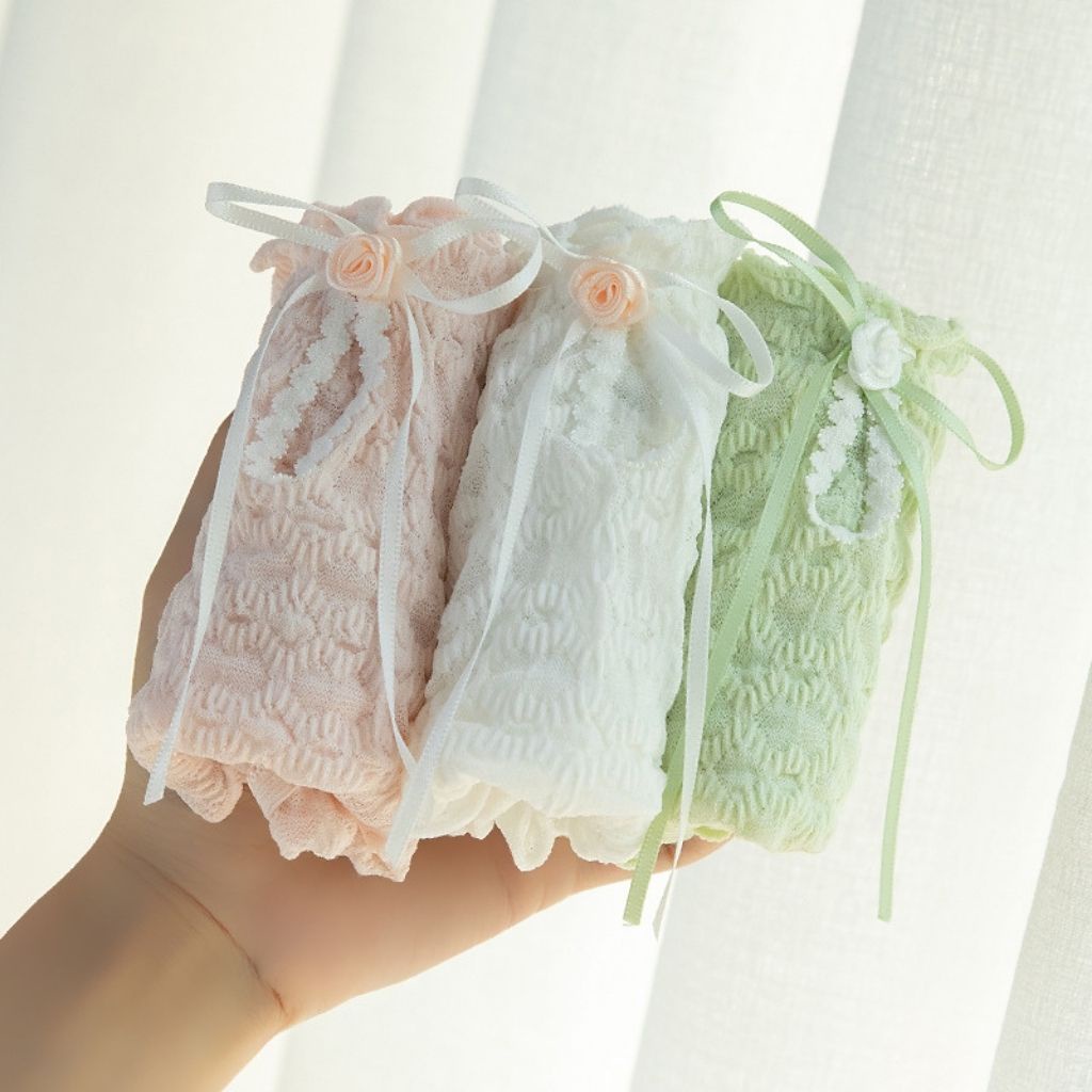 Quần lót nữ ren sexy gợi cảm thoáng mát, Quần chíp nữ kháng khuẩn thân thiện với làn da DOPICO 2832