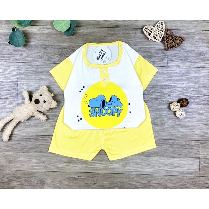 Bộ thun lạnh cộc tay đẹp 6-17kg