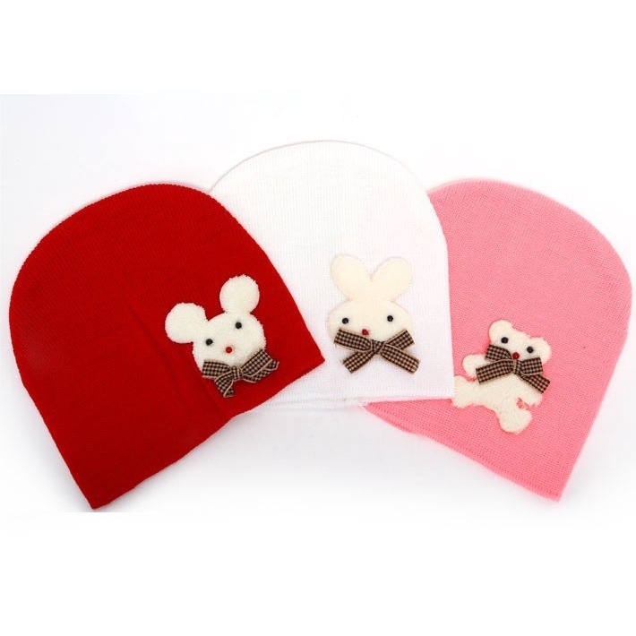 Combo 03 Nón Len Mềm giữ ấm Cho Bé 0 - 12 tháng tuổi