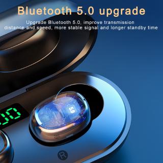 B5 Bluetooth Headset with Digital Display Wireless Bluetooth 5.0 Earphone Mini Ear-mounted Bluetooth Headphone Binaural Bluetooth