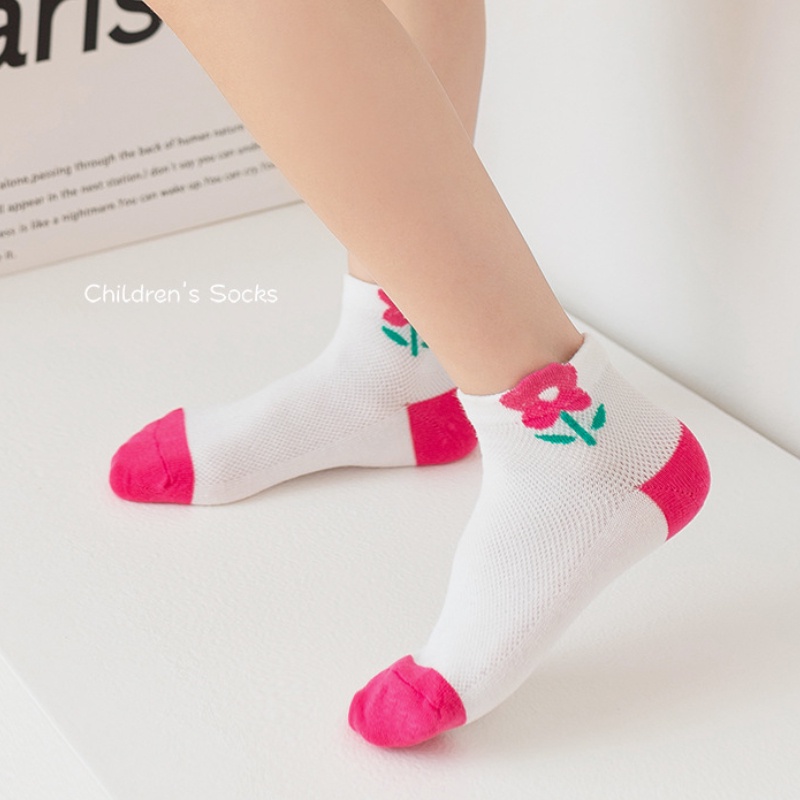 Set 5 đôi vớ cotton phối ren KOKOROCARE MHM-03 thoáng khí dễ thương dành cho bé gái 1-8 tuổi