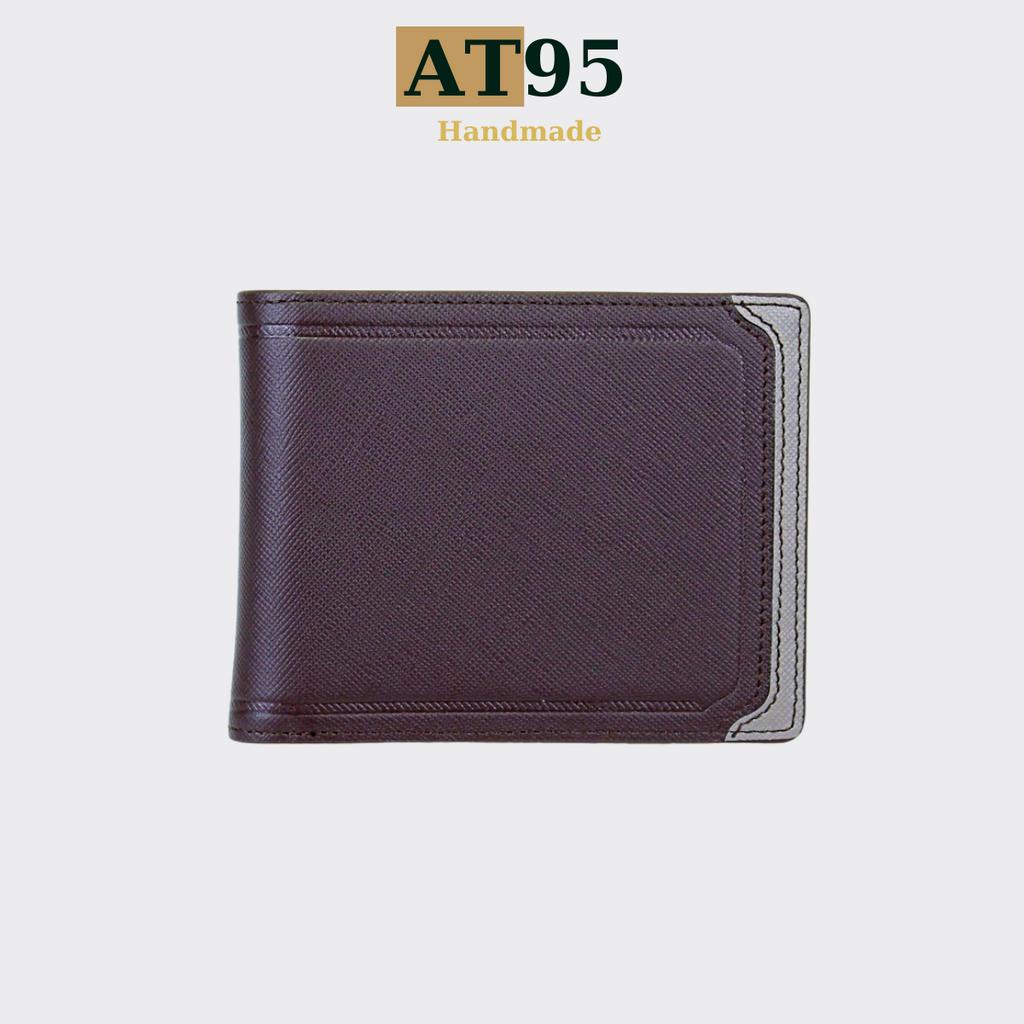 Ví ngang nam Richie da bò saffiano cao cấp thương hiệu AT95 HANDMADE