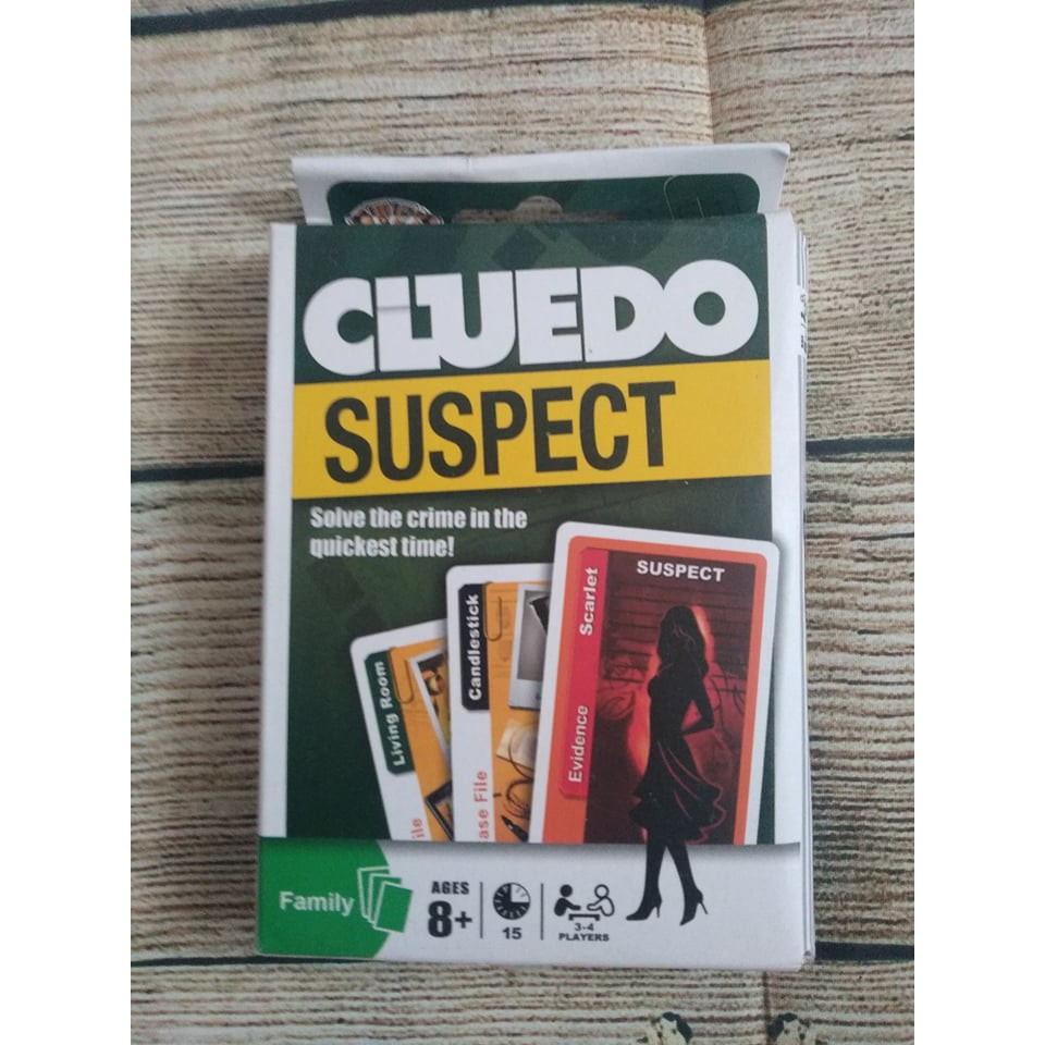 CLUEDO SUSPECT- VỤ ÁN BIỆT THỰ PHIÊN BẢN TIẾNG ANH DẠNG THẺ