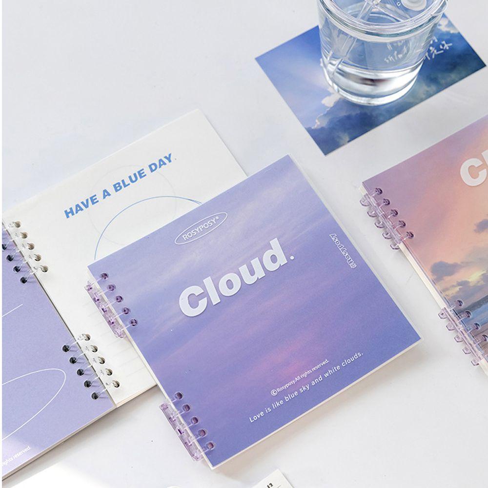 Sổ Ghi Chú Chống Thấm Nước Hình Đám Mây Sáng Tạo Kèm Túi Đựng