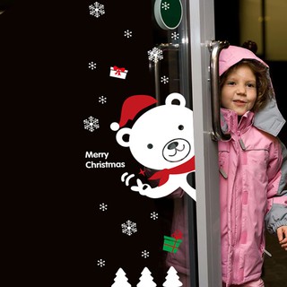 Decal trang trí cửa chào Noel