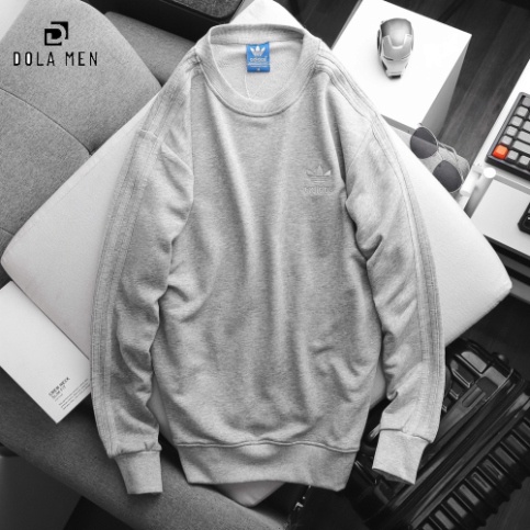Áo Thun dài tay Sweater Nỉ Thu Đông Adidas 3 Sọc UNISEX - 5 MÀU