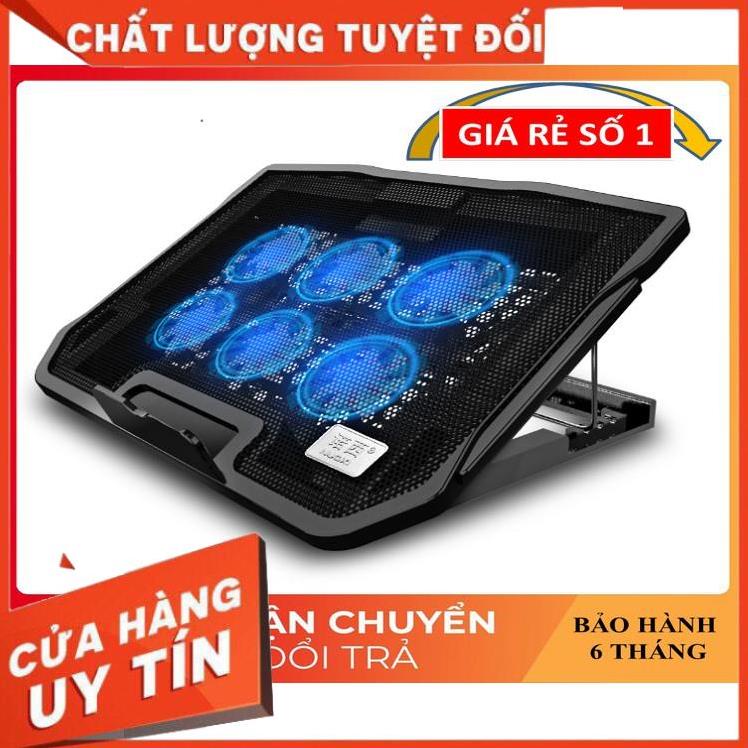 Tản Nhiệt Laptop ❤️FREESHIP❤️ Đế Tản Nhiệt Có 6 Quạt Tản Nhiệt Mạnh Mẽ - Phụ Kiện Laptop Bảo Vệ Máy Tính Bền Bỉ Hơn H9