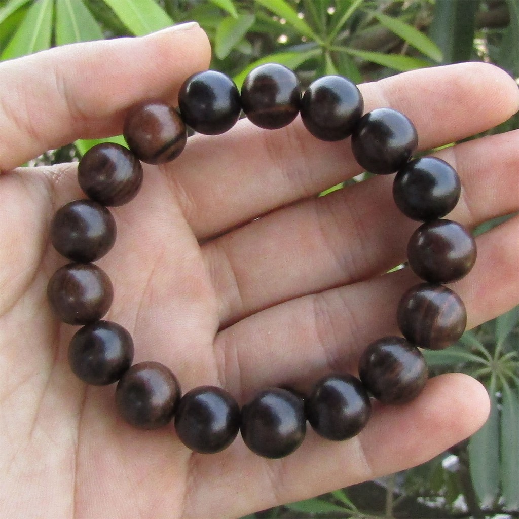 Vòng Tay Gỗ Mun Sọc