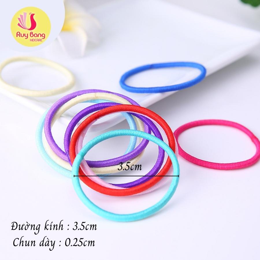 Dây buộc tóc trẻ em JD - Vỉ 10 chiếc