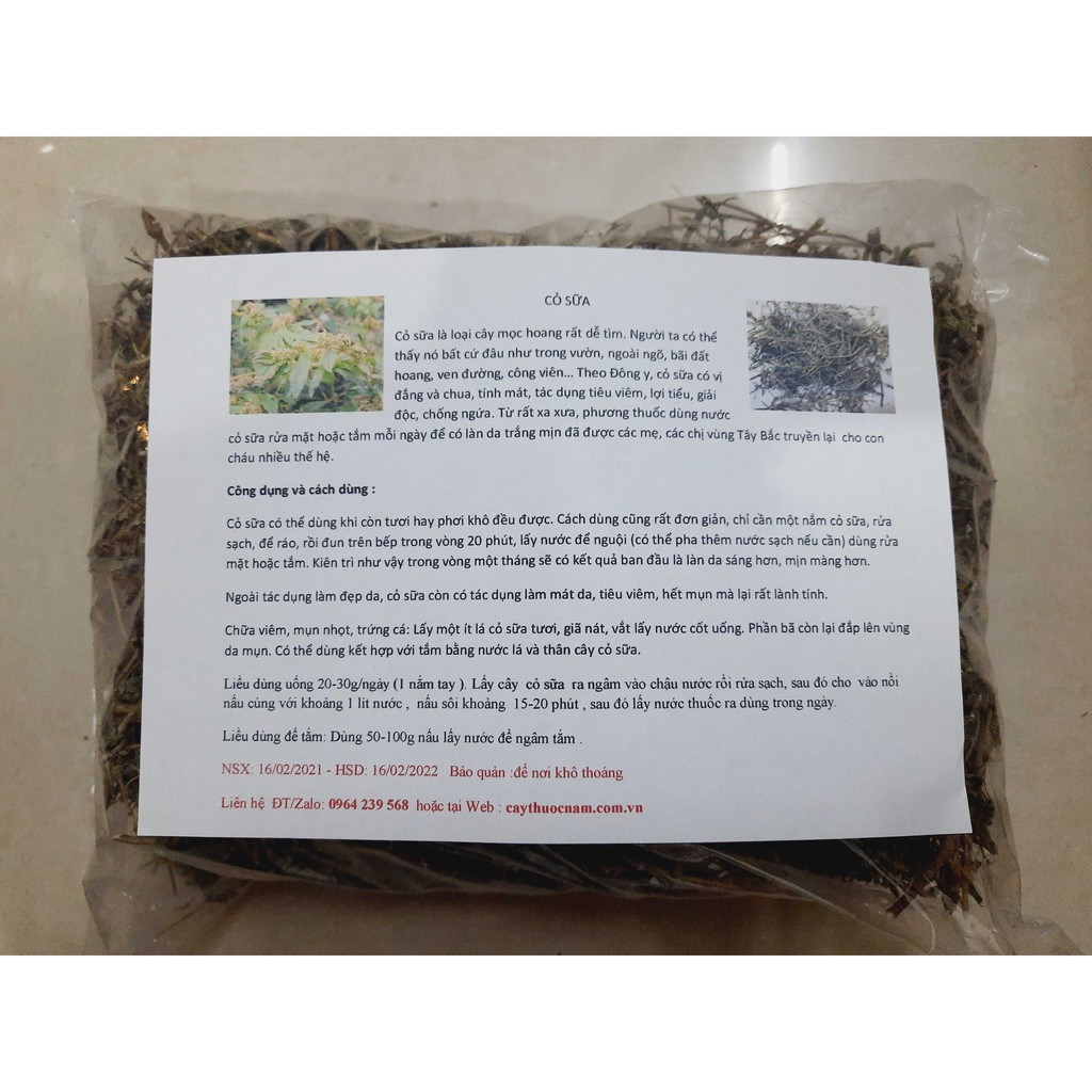 CỎ SỮA-Túi 1kg loại khô