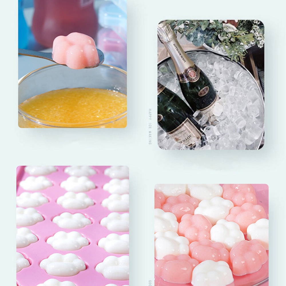 Khuôn silicon Làm Đá Hình Bàn Chân Mèo