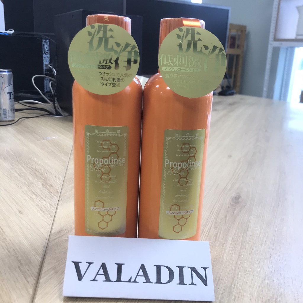 Nước súc miệng PROPOLINSE Cam Pure Alcohol Free Nhật Bản (600ml)