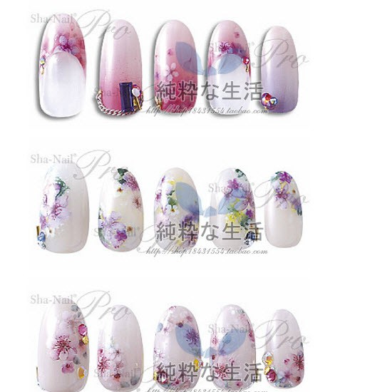 Nail Sticker Hoa Mẫu Đẹp Dán Móng Tay - Lẻ 1 Tấm