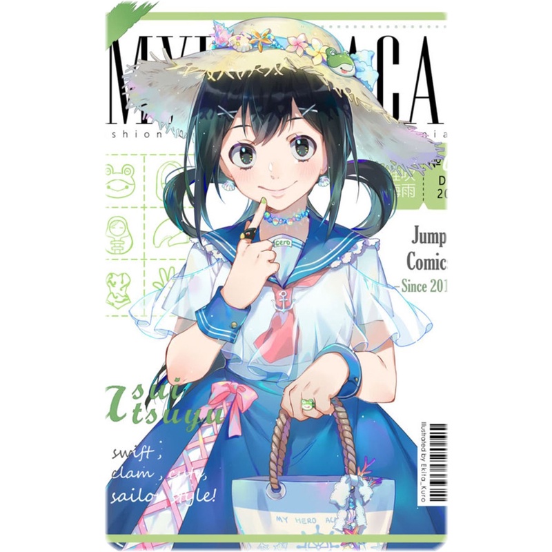 Ảnh card bo góc in hình BOKU NO HERO ACADEMIA ver TẠP CHÍ - Học Viện Anh Hùng thẻ bo viền 5*8cm