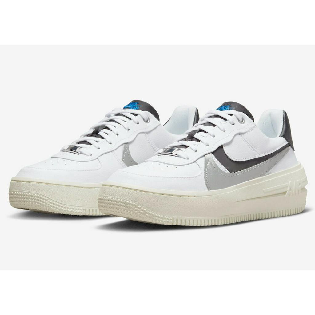 [CHÍNH HÃNG] Giày N.I.K.E AIR FORCE 1 ' PLAT FORM ' SILVER WHITE - * TRẮNG * - CODE : DX3199 - 100