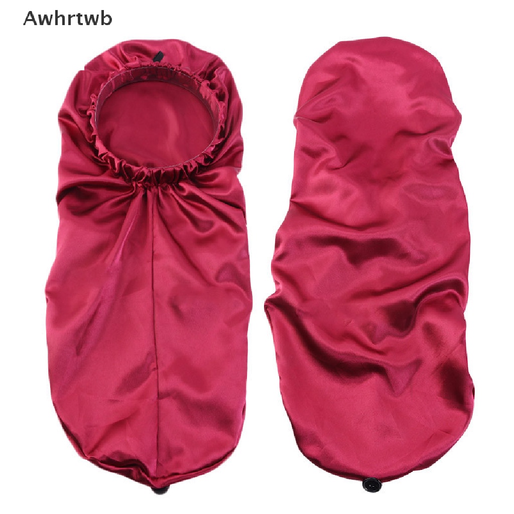 1 Mũ Trùm Đầu Ngủ Bằng Lụa Satin Siêu Lớn Dành Cho Nam Và Nữ Mới