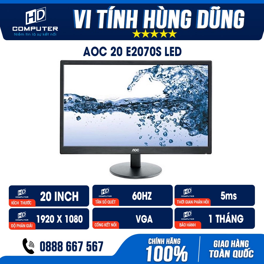 màn hình máy tính 20inch hiệu Philips, AOC, ASUS, VSP, BENQ, DELL...LCD 20inch