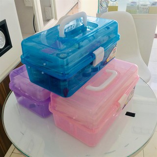 Cốp Nhựa Đựng Đồ Nail 2 Khay Cỡ Lớn