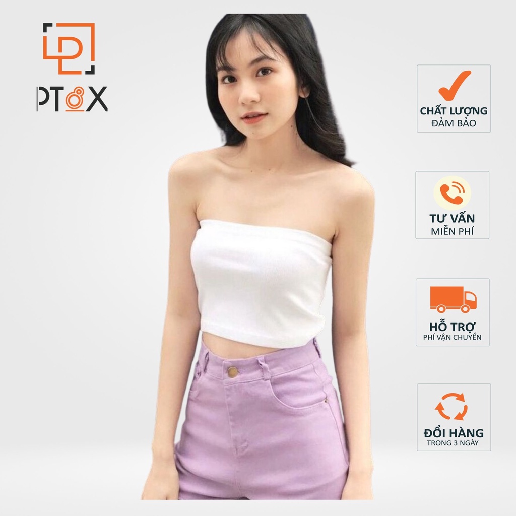 Áo quây ngực thun dáng ôm màu đen trắng siêu hot PT8X-THỜI TRANG UNISEX