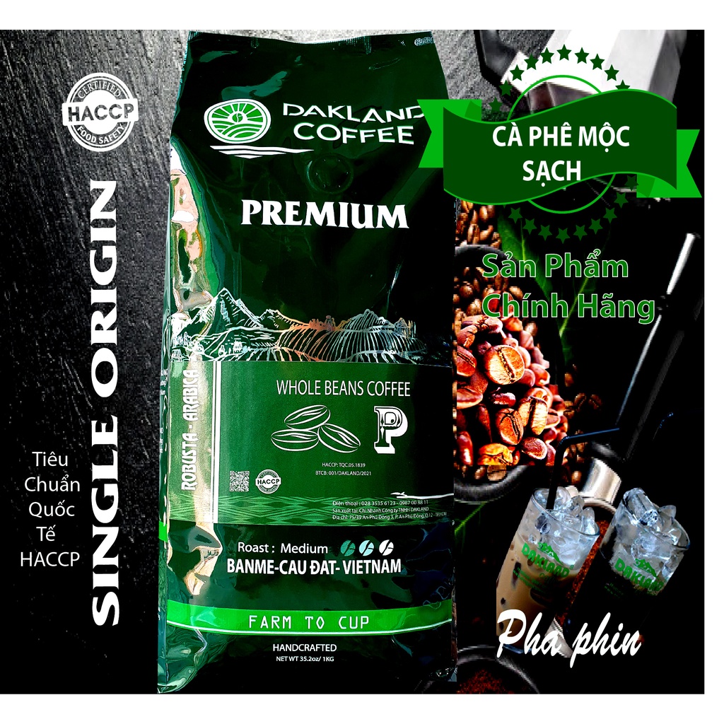CÀ PHÊ SẠCH - THƯỢNG HẠNG - PREMIUM - DAKLAND COFFEE