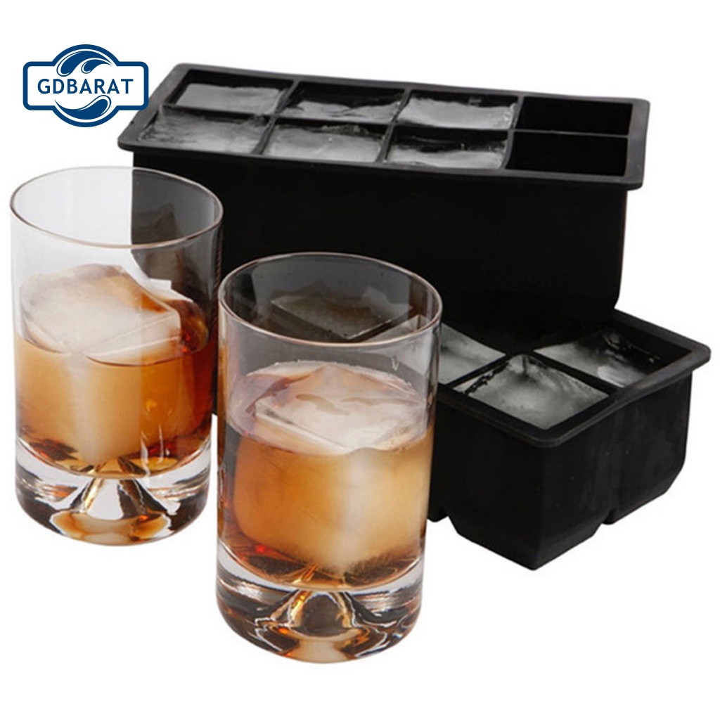 [NYCA Stock] Khuôn Làm Đá 8 Ô Màu Đen