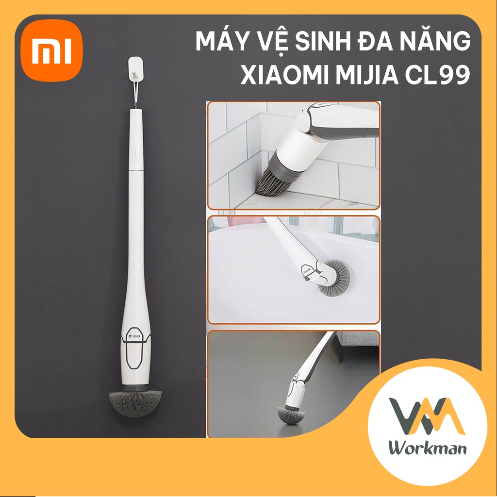 Máy Vệ Sinh Nhà Cửa Thông Minh Xiaomi Mijia CL99 - 3 Đầu Chải Đa Năng - HÀNG CHÍNH HÃNG