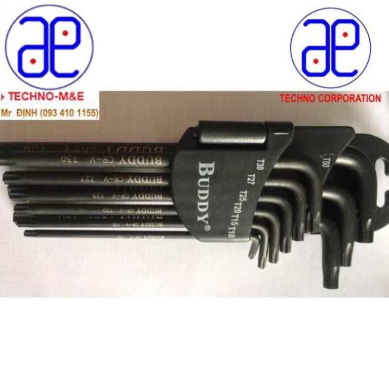 Bộ lục giác bông đen A0097 BUDDY SIÊU TỐT