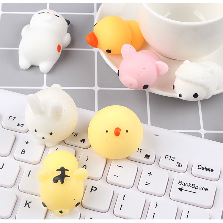 Đồ Chơi Xốp Squishy Giảm Stress Hình Động Vật Dễ Thương Cho Bé