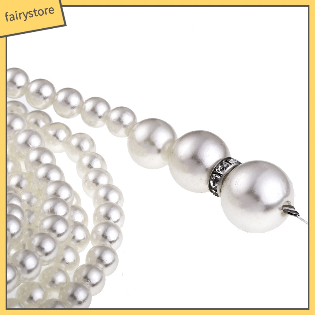 Set 2 Dây Chuyền Chuỗi Ngọc Trai Giả Thời Trang Nữ