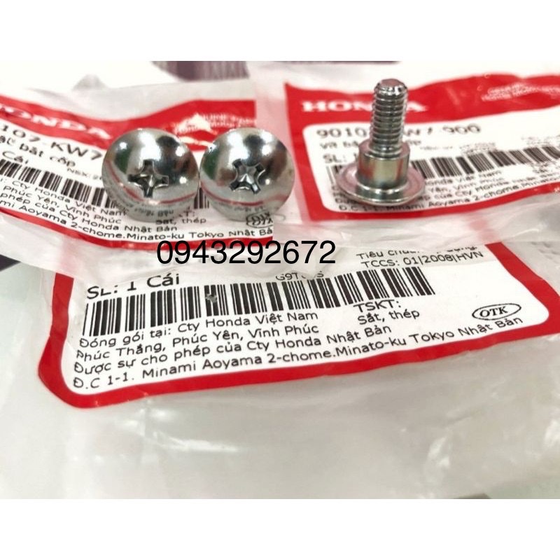 3 ốc bắt cốp xe Wave Thái, Alpha, Zx Honda