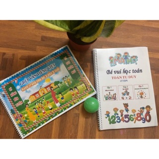 Combo ghép vần tiếng việt và toán tư duy các bạn 3-6 tuổi