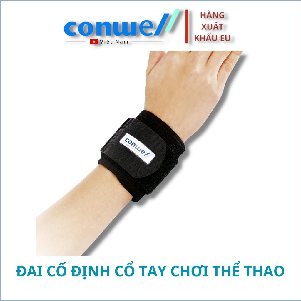 Dây đai nẹp cố định cổ tay, hàng nhập khẩu chính hãng Conwell hỗ trợ chơi thể thao