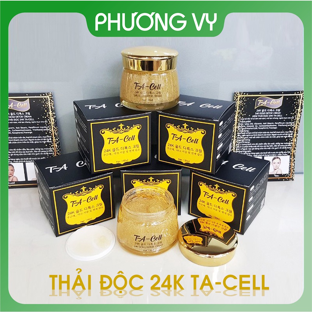 Kem thải độc 24k TA-Cell, làm sạch bã nhờn, ngừa mụn, ngừa nám và giúp da trắng sáng, kem thải độc tố.