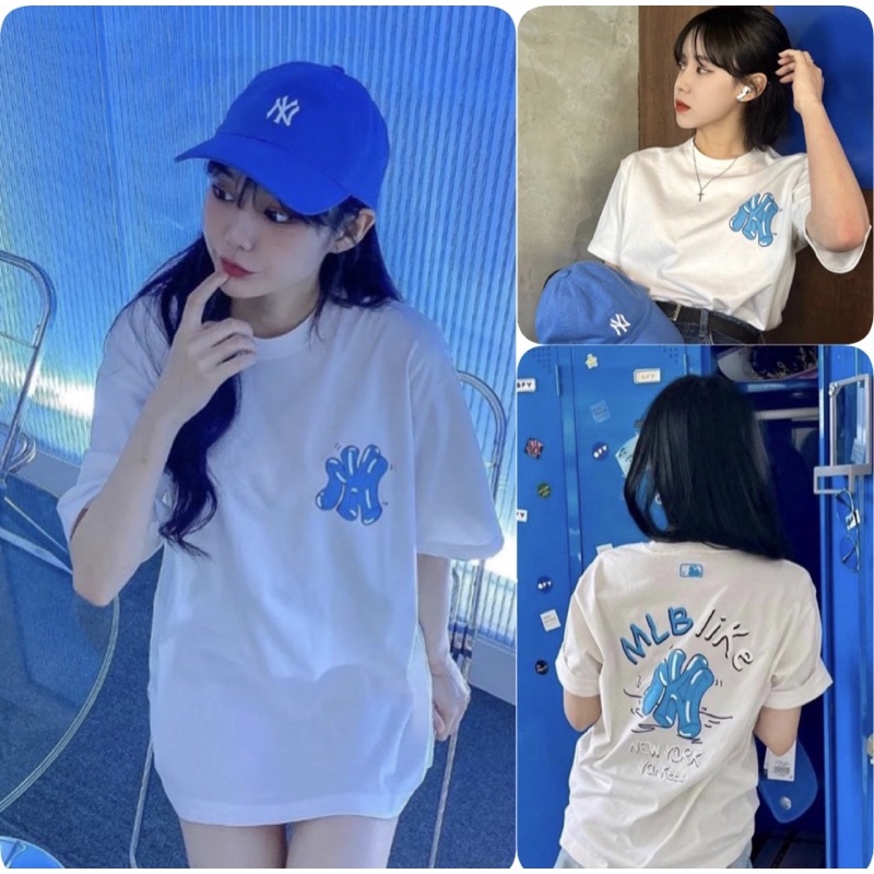 Áo trắng logo xanh