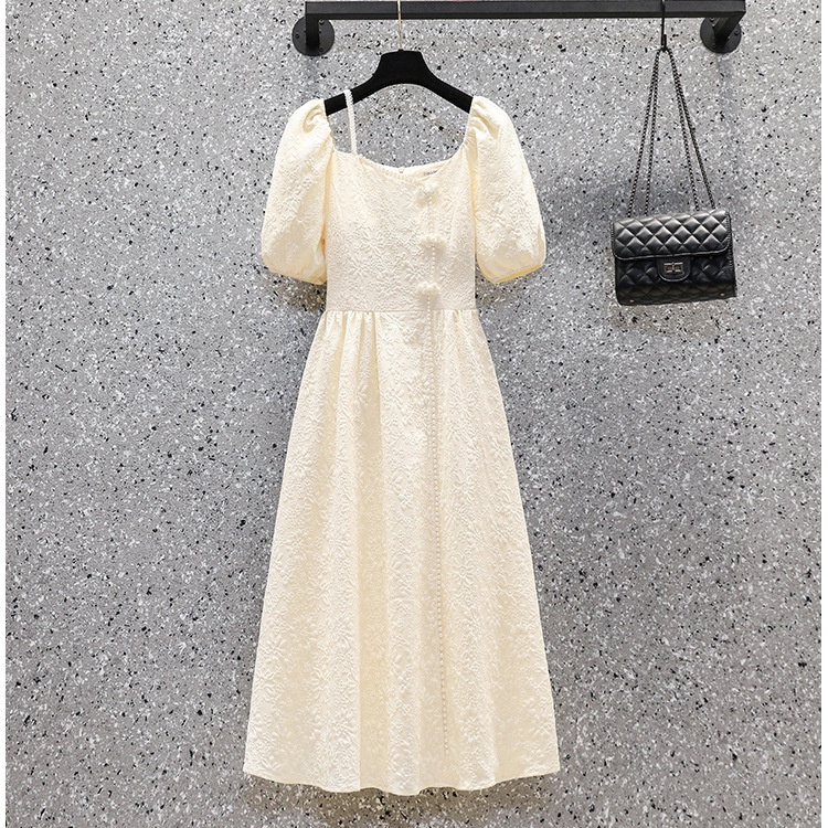 R91533 Đầm xoè nữ hè ngắn tay cho người mập hàng nhập