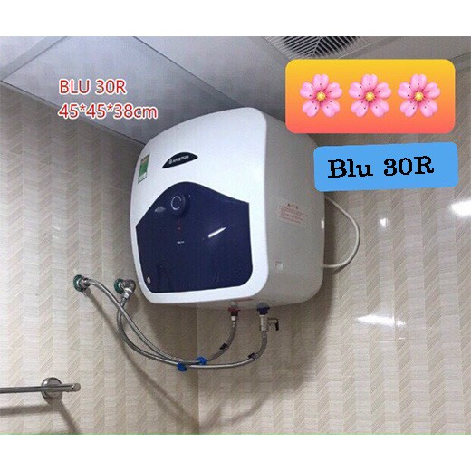 Bình Nóng Lạnh Ariston Blue 30R 2.5 FE 30 Lít Kích Thước : 447x447x380 mm  bảo hành 7 năm