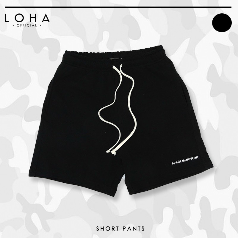 Quần Short, Đùi PEACEMINUSONE Nỉ Da Cá, Quần Short Form Rộng Nam Nữ Unisex, LOHA