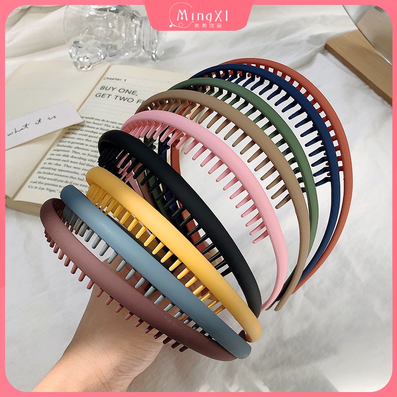 Băng Đô Cài Tóc Chống Trượt Nhiều Màu Sắc Thời Trang Phong Cách Hàn Quốc Cho Nữ Rửa Mặt Trang Điểm